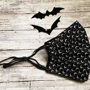 Witchy Wicked Moon Adult Face Mask