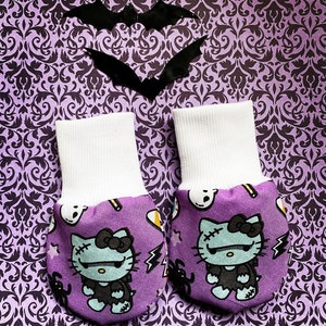 Halloween Frankenstein Ms Kitty Newborn Mitts