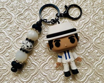 Music Singer Rock Pop Dancer Star King Keychain