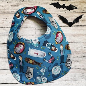 Spooky Haunt Ghost Wedding Baby Bib Horror Monsters Drool