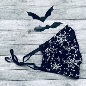 Gothic Spooky Wicked Cobwebs Adult Teen Face Mask