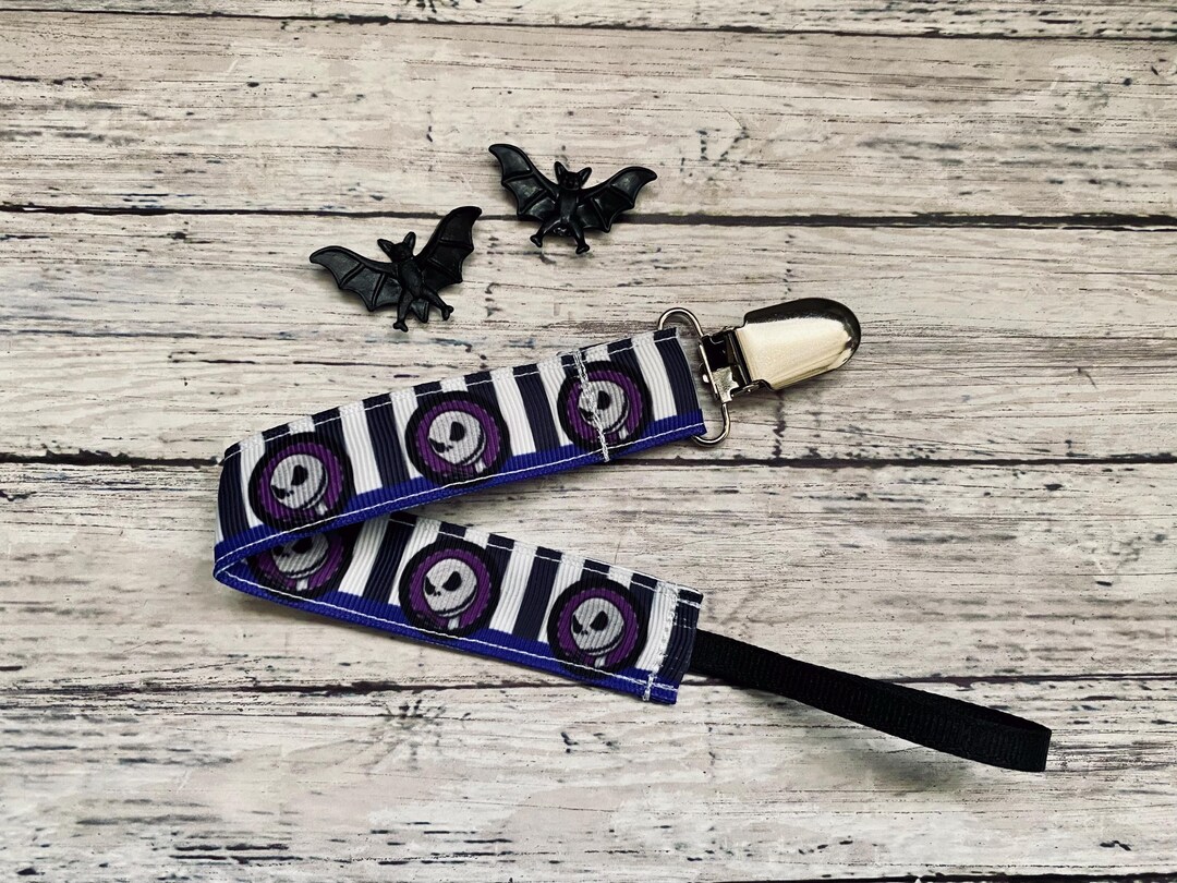 Nightmare Skeleton King Pacifier Clip Spooky Gothic Baby - Etsy