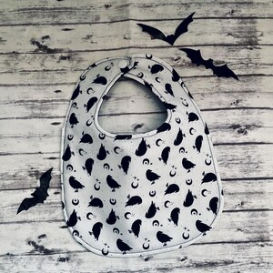 Gothic Dark Raven Crow Baby Bib Haunt Little Ghoul