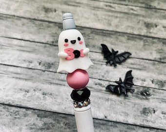 Haunt Boo Cute Hollow Ghost Writing Pen Gothic Fright Halloween All Year Summerween Ghoul