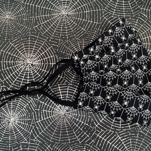 Gothic Bisty Spiders Adult Face Mask Halloween Everyday