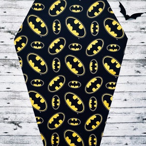 Dark Of The Night Bat Coffin Burp Cloth