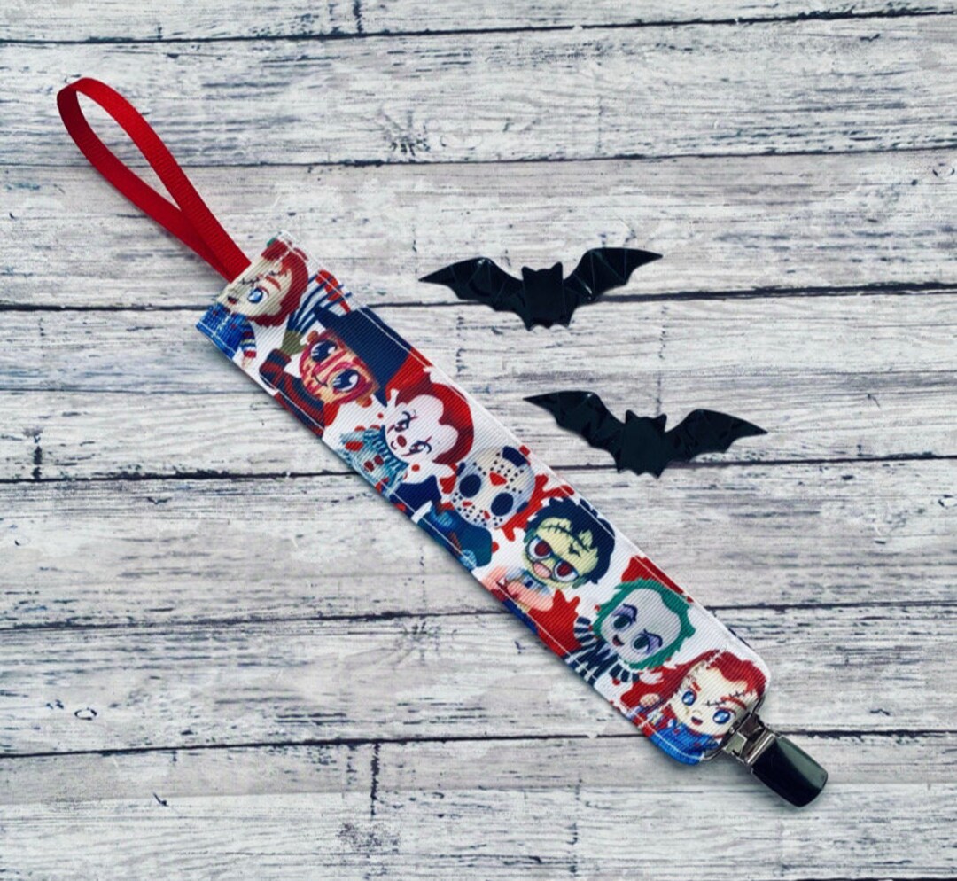 Nightmare Monster Horror Pacifier Clip Frightful Monsters - Etsy