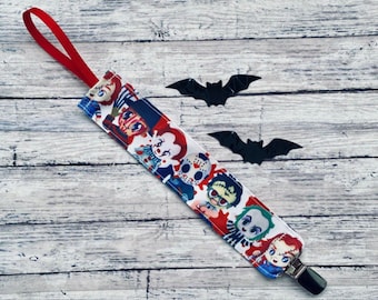 Nightmare Monster Horror Pacifier Clip Frightful Monsters