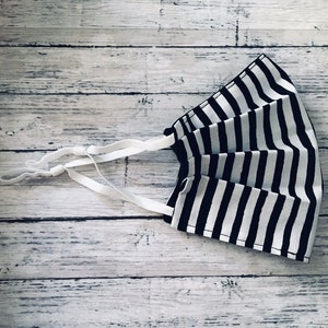 Strange Unusual Stripes Adult Face Mask Gothic Weird