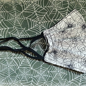 Spooky Cobwebs Adult Face Mask Halloween Everyday