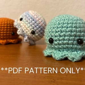 Beginner Friendly Crochet Pattern - Octopus Squishy, Sea Creature Amigurumi, Crochet Fidget Pattern, PATTERN ONLY