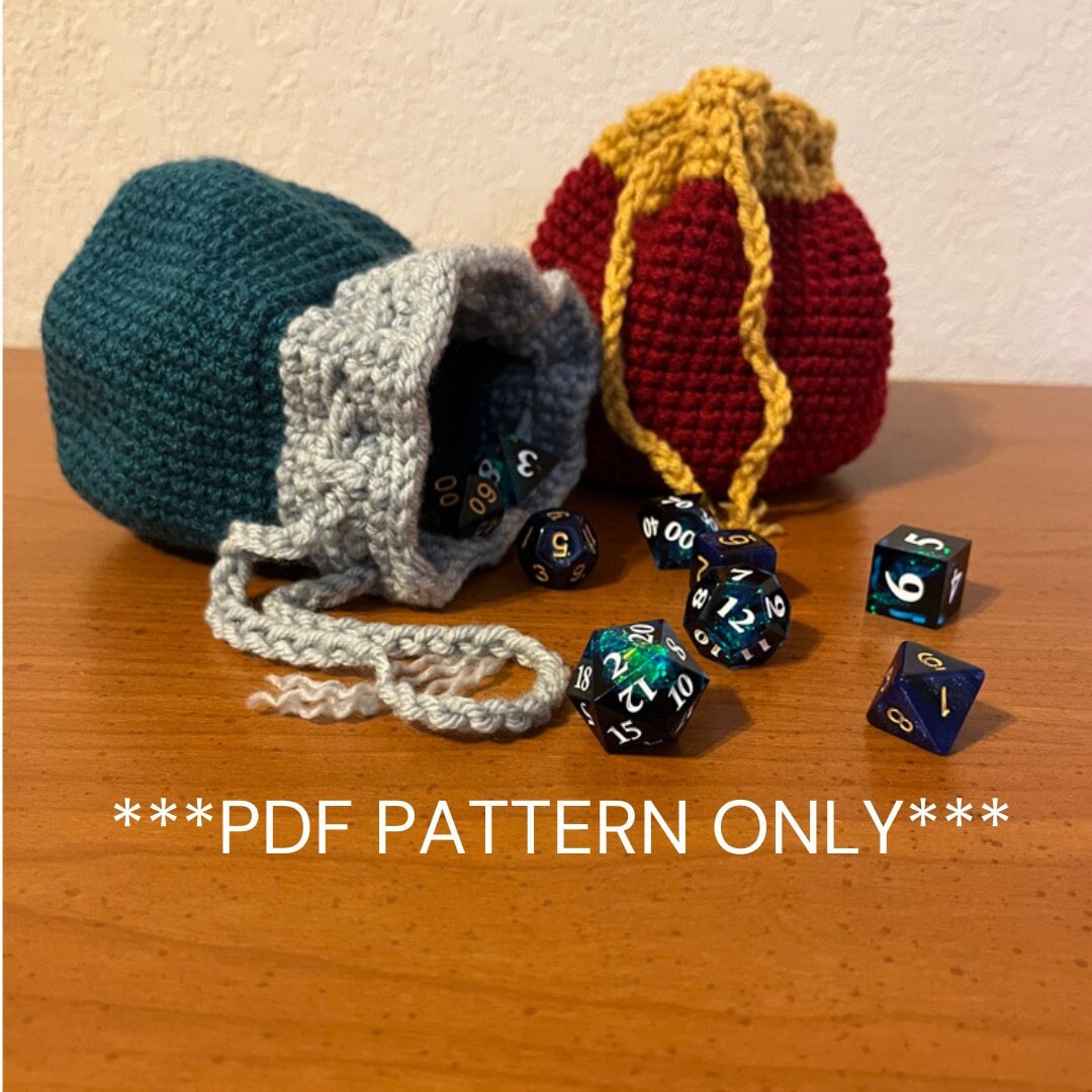 30 DnD Crochet Patterns for Dice Bags, Plushies, and Tabletop Gifts 28 Beginner Friendly DnD Dice Pouch Pattern