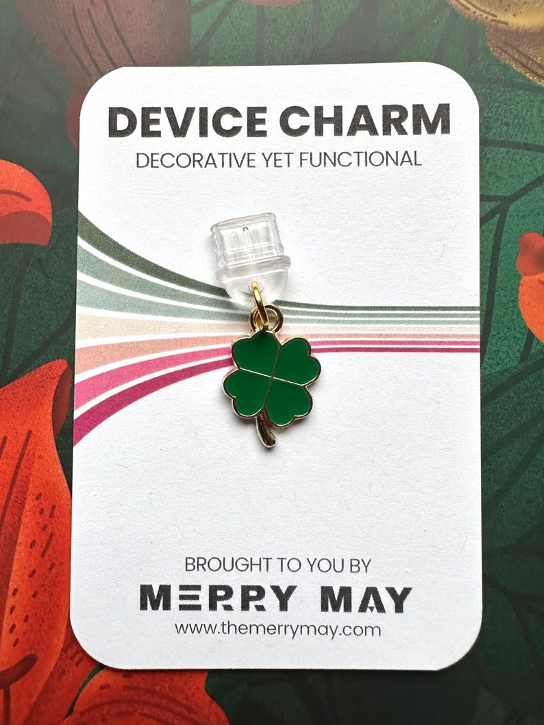 Lucky Clover Device Charm: St. Patrick's Day Kindle, Iphone, or Android ...