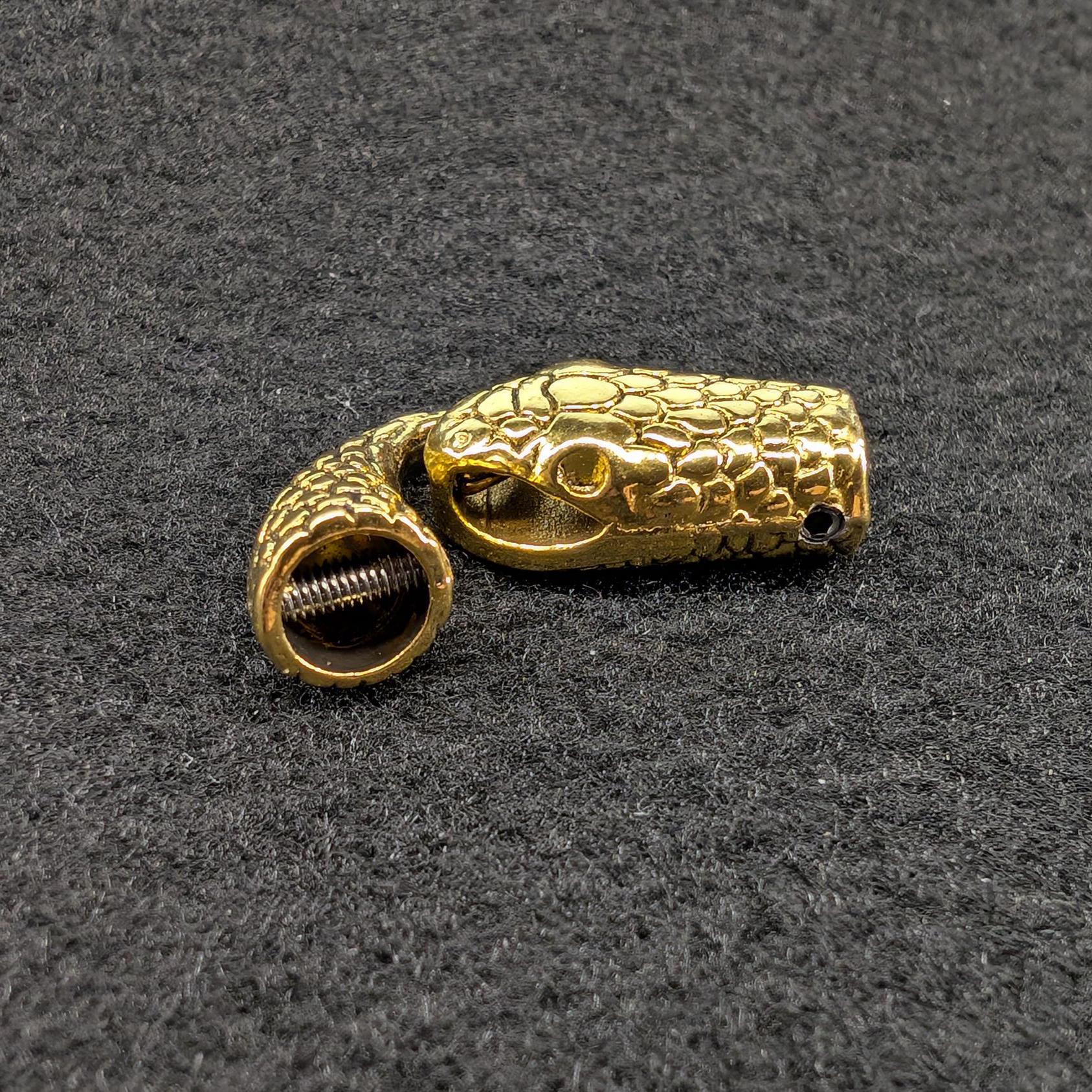 Snake Loop Clasps With Added Screws for Attaching Chain - Etsy