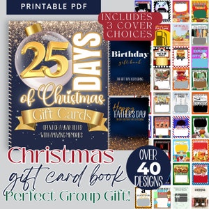 Livre de cartes-cadeaux de Noël pour papa, cadeau de groupe d'enfants, paquet de soins de Noël, livre de cartes-cadeaux à imprimer, cadeau pour mari, cadeau pour fils