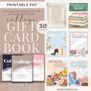 Open When College-Geschenkkartenbuch, College-Pflegepaket, druckbares College-Geschenkkartenbuch, Geschenk für das erste Studienjahr von Eltern, Student c