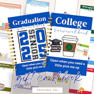 Afdrukbaar afstudeercadeau, collegecadeaukaartboek, zorgpakket college, seniorencadeaukaart 2025, cadeau eerste jaar college van ouders