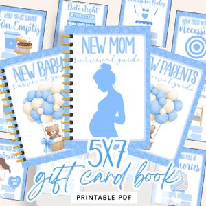 Carnet de cartes-cadeaux pour baby shower, trousse de soins post-partum pour une nouvelle maman, cadeau de grossesse, cadeau de nouveaux parents, cadeau de nouveau-né, cadeau de future maman, petit garçon