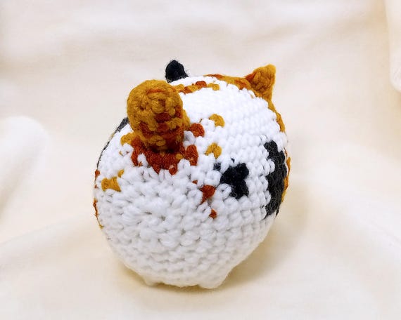 Japanese Bobtail Loaf Cat * Amigurumi Crochet Plush * Finished