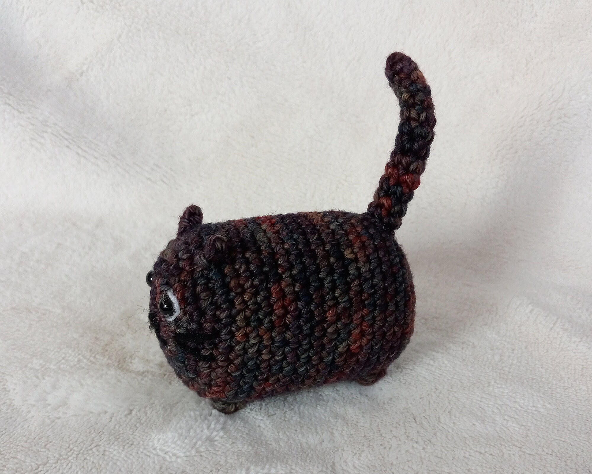 Smoky Rainbow Loaf Cat Crochet Amigurumi Plush Etsy