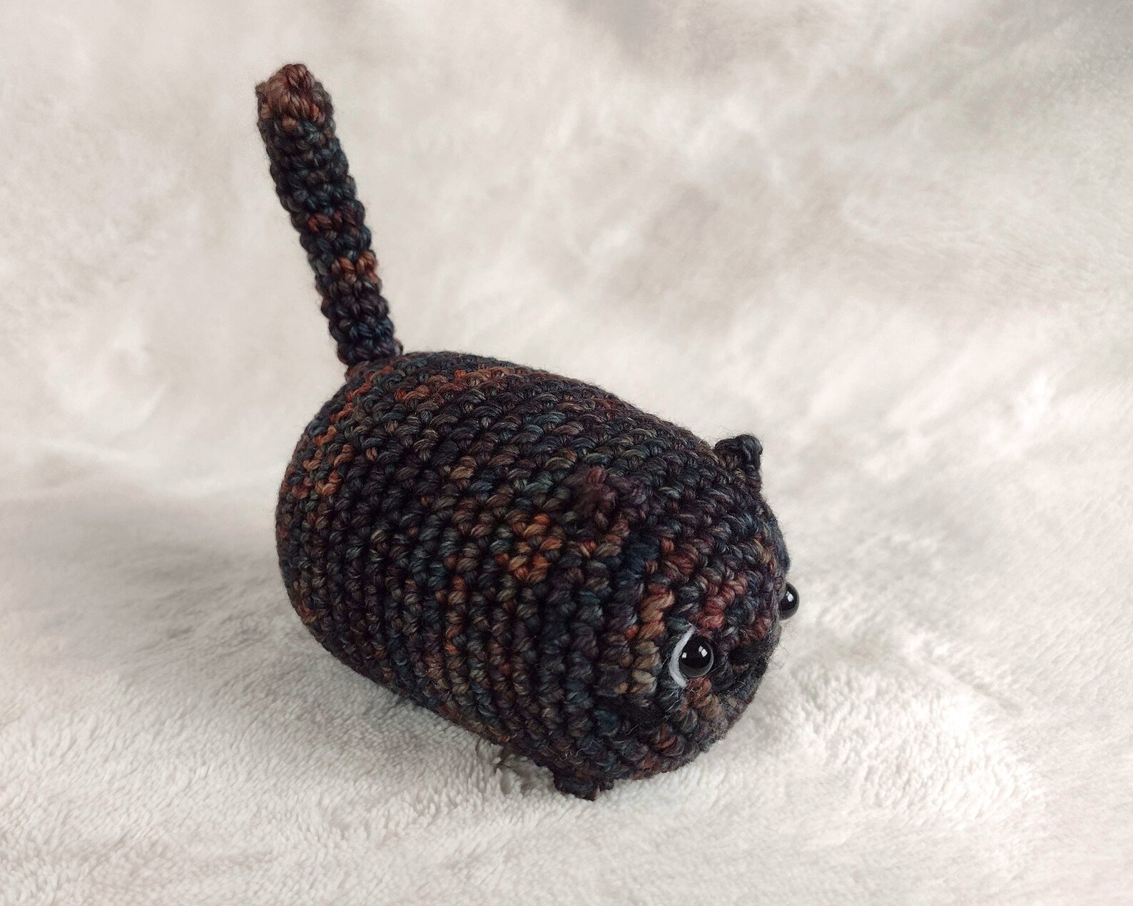 Smoky Rainbow Loaf Cat Crochet Amigurumi Plush Etsy