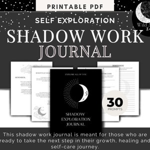 Shadow Work Journal Printable PDF Download Shadow Work With Prompts, Worksheets Workbook