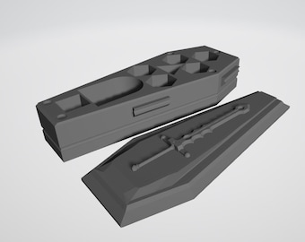 Coffin Dice Container - STL File