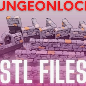 Dungeon Locks Full Dungeon Tile Set - STL Files