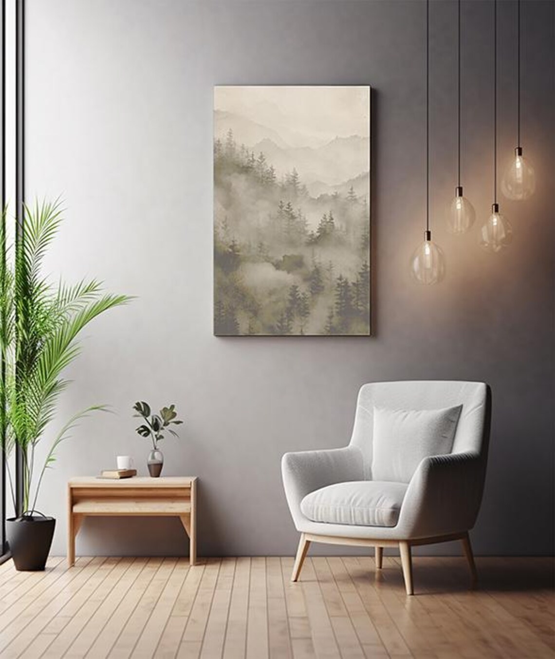 PSD Canvas Mockup, Canvas Mockup Template, Digital Mockup, Smart Object