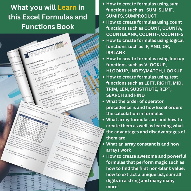 Excel Formulas and Functions: the Step by Step Excel Guide on How to ...