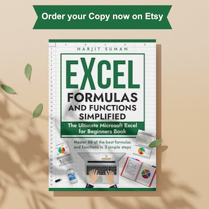 Essential Excel Book - Formulas and Functions Simplified Ebook - Etsy