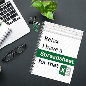 Excel Notebook | The Ultimate Meeting Minutes Notepad | Spreadsheet Humor Spiral Notebook