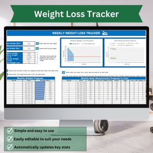 Rapid Weight Loss Tracker | Calorie Calculator for Fitness Goals | Instant Download