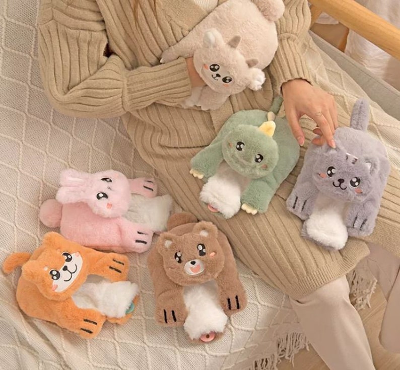 Cute Hot Water Bottle With Cover Set Etsy UK