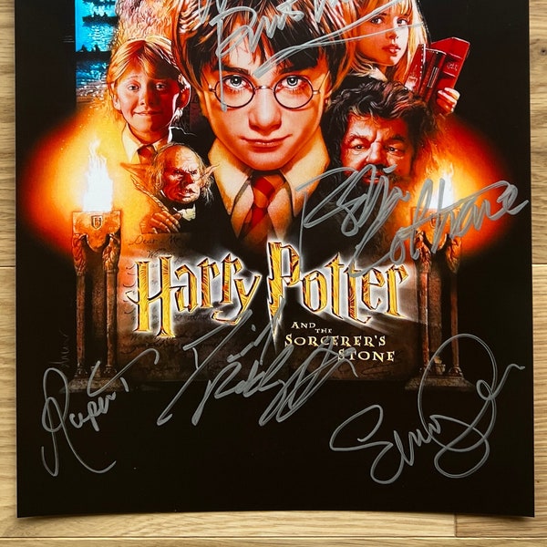 Harry Potter and the Sorcerer's Stone cast signed autographed 8x12 photo + COA