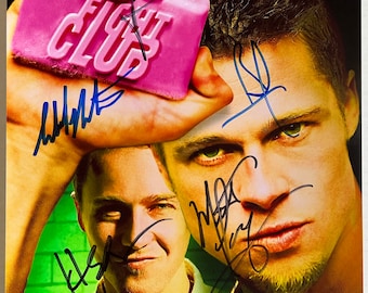 Fight Club Full Cast Signed Autographed 8x12 Inch Photo COA
