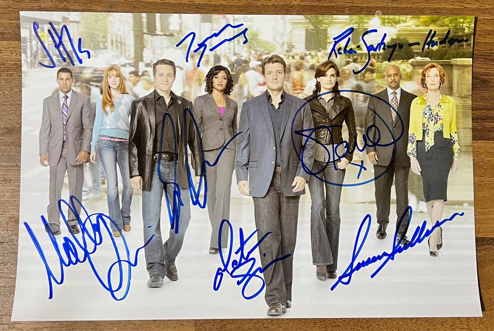 Castle Full Cast Signed Autographed 8x12 Inch Photo + COA - Etsy
