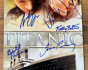 Titanic full cast signed autographed 8x12 inch photo + COA