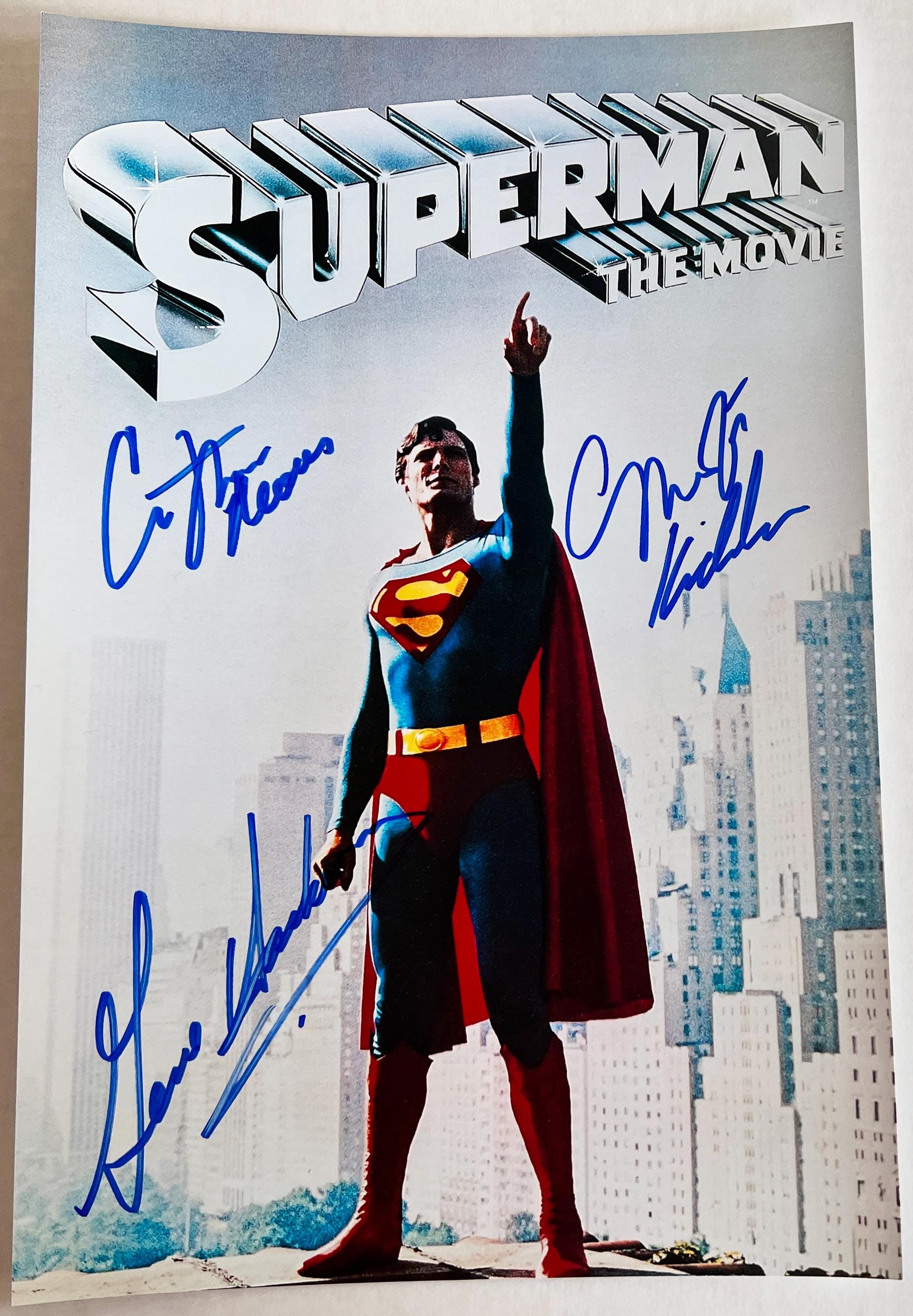 Superman 1978 Full Cast Signed Autographed 8x12 Inch Photo + COA