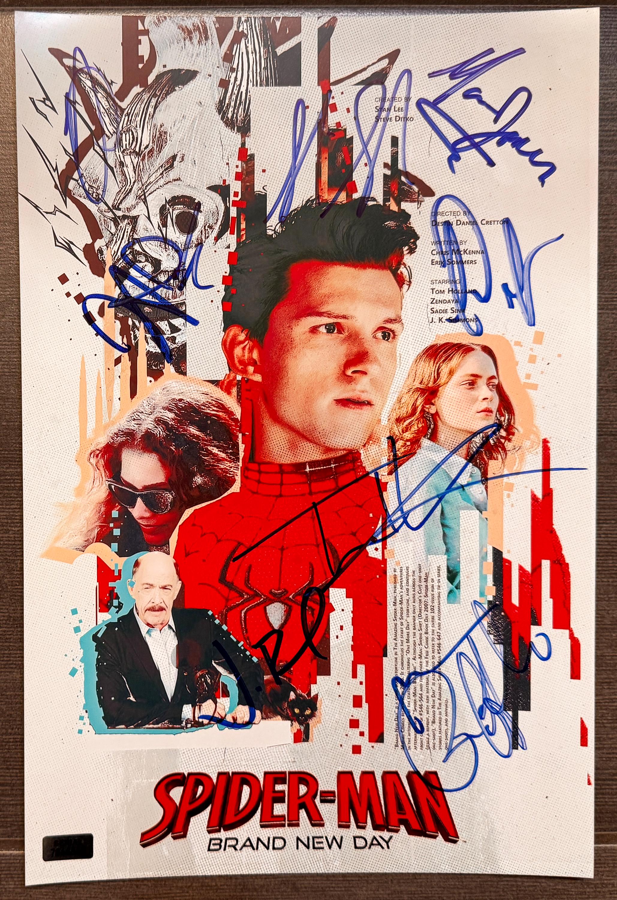 Spiderman Tom Holland Authentic Signature - Etsy