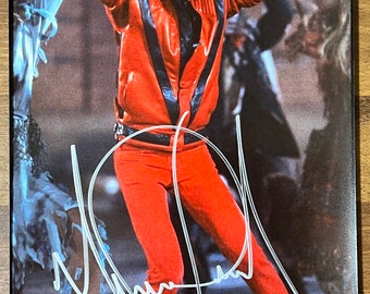 Michael Jackson signed autographed 8x12 inch photo + COA