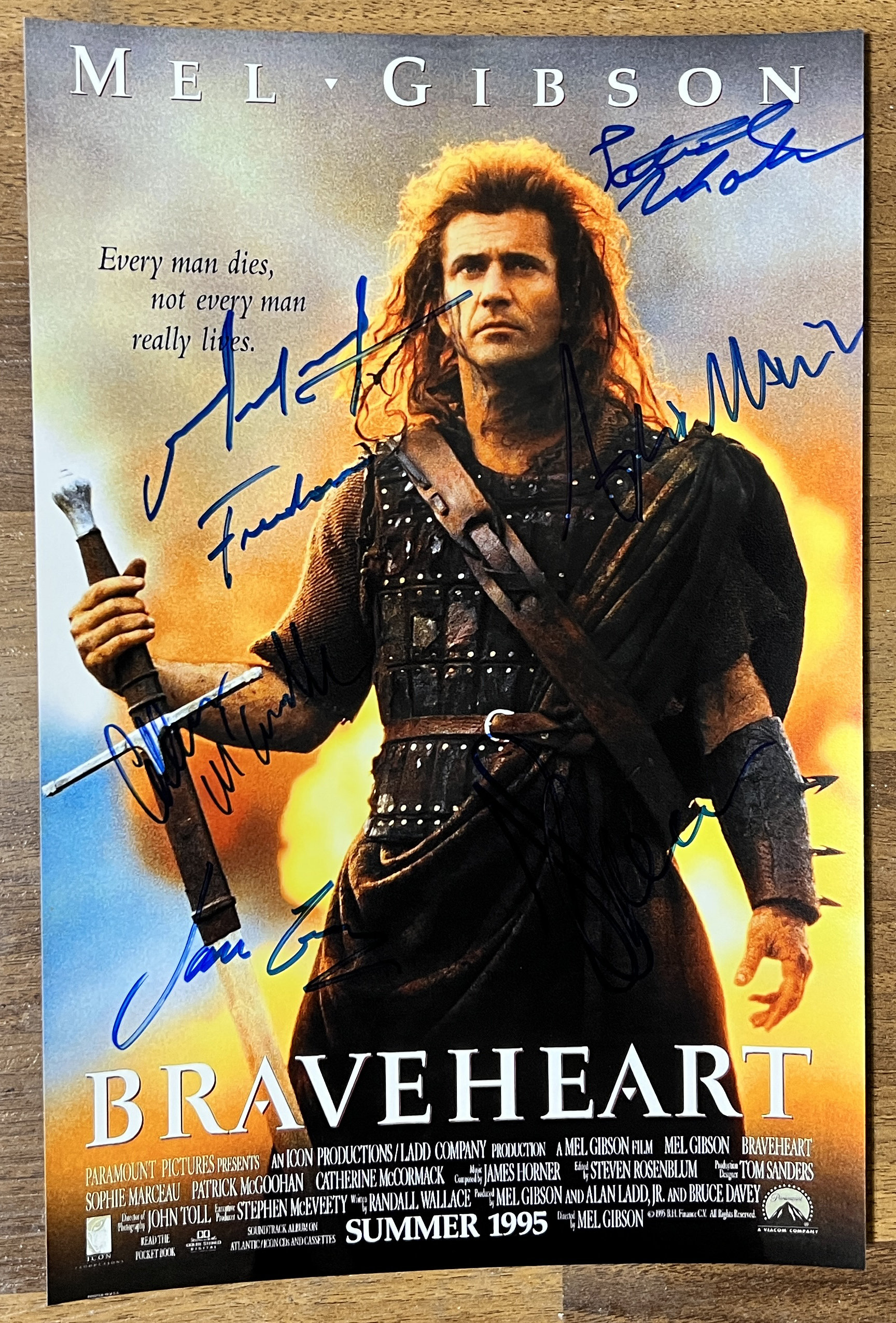 Braveheart Cast Signed Autographed 8x12 Inch Photo + COA - Etsy