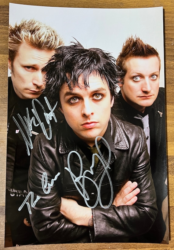 Green Day Full Band Signed Autographed 8x12 Inch Photo + COA - Etsy
