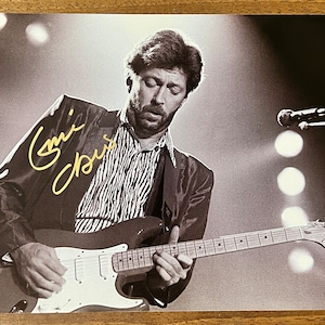 Eric Clapton, photo dédicacée de 20 x 30 cm (20 x 30 cm) + certificat d'authenticité
