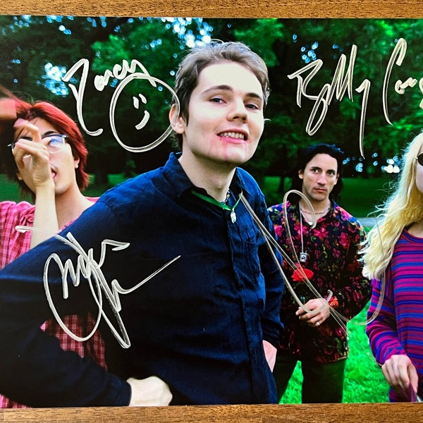 The Smashing Pumpkins full band signed autographed 8x12 inch photo + COA