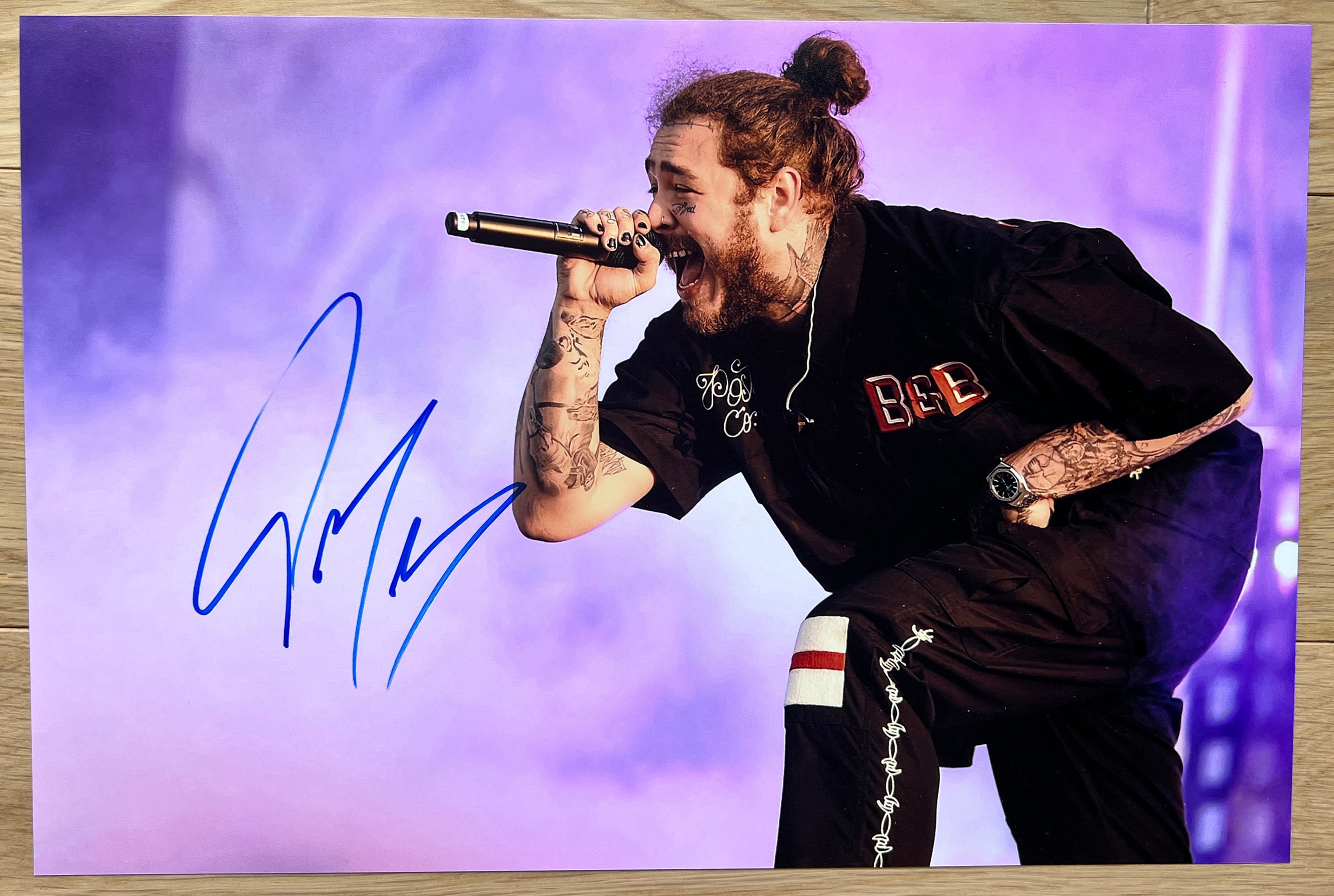 Post Malone Signed Autographed 8x12 Inch Photo + COA - Etsy
