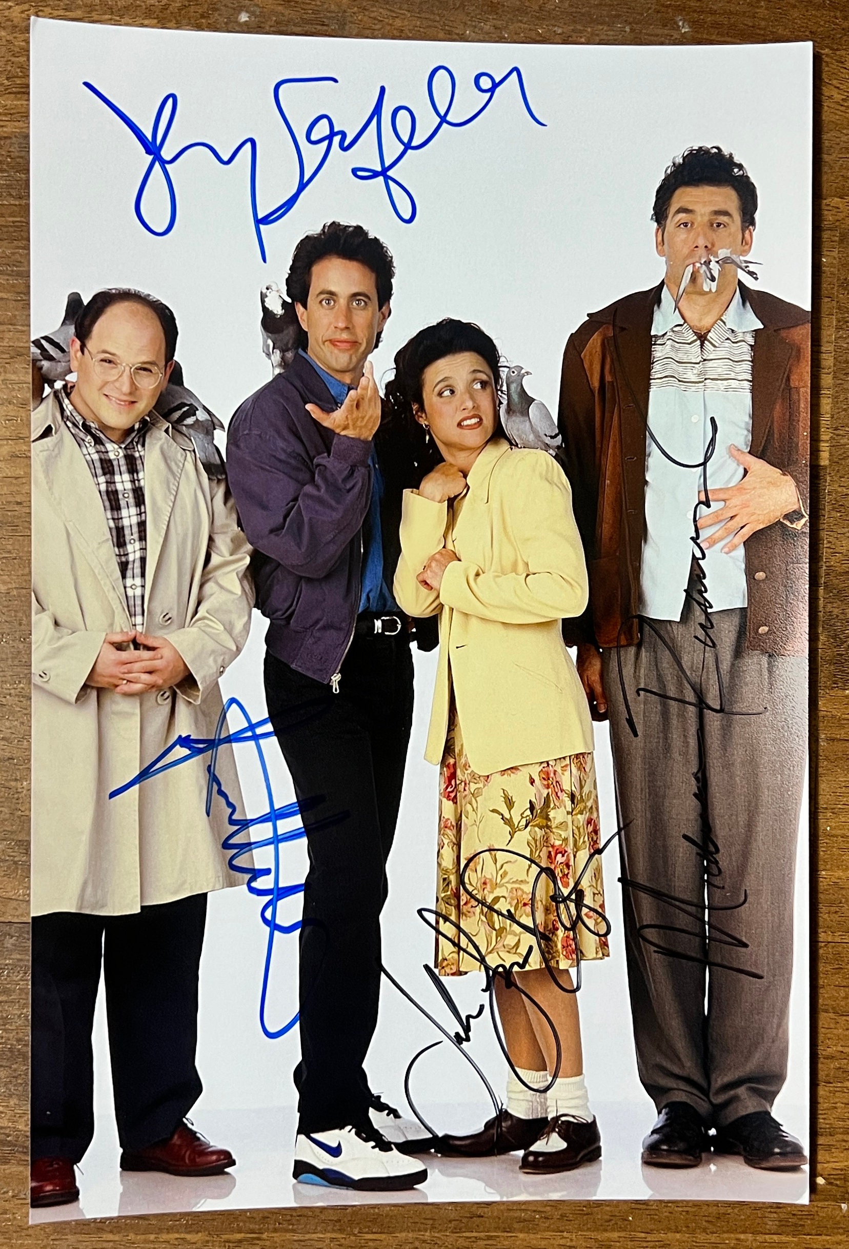 Seinfeld cast signed autographed 8x12 inch photo COA