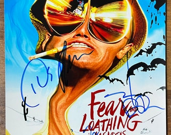 Fear and Loathing in Las Vegas full cast signed autographed 8x12 inch photo + COA