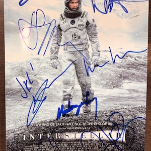 Acteur complet interstellaire signé autographié 20 x 30 cm Photo + COA