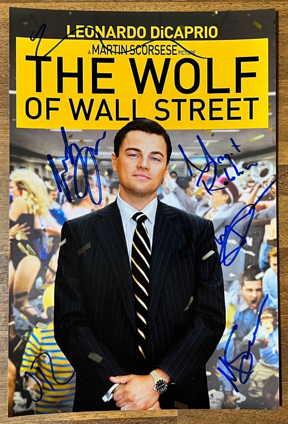 The Wolf of Wall Street Full Cast Signed Autographed 8x12 Inch